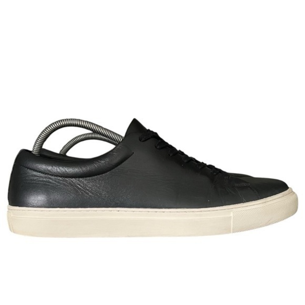 Wolf and Shepherd Shoes Men's Size 13 Glider Italian Leather Black Sneaker